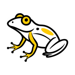 Stylized Frog Vector - High-Quality Illustration for Nature and Wildlife Projects