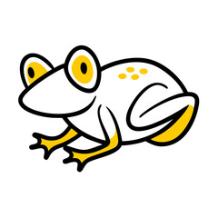 Minimalist Frog Illustration - Ideal for Branding and Conservation Designs