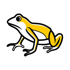 Minimalist Frog Illustration - Ideal for Branding and Conservation Designs