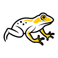 Minimalist Frog Illustration - Ideal for Branding and Conservation Designs