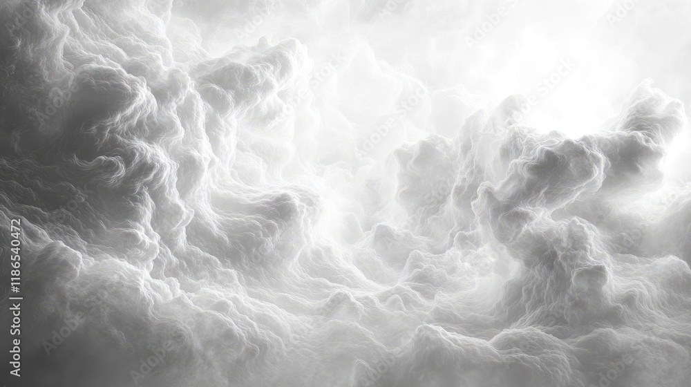 Poster elegant monochrome gray cloud texture with fluid wave patterns for background use