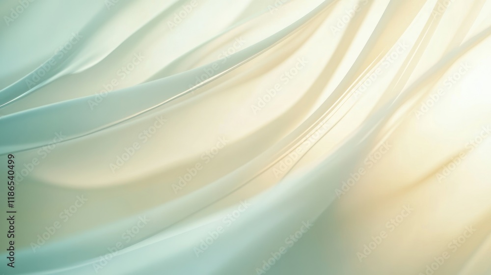Poster abstract soft pastel background with flowing shapes and gentle light creating a serene and tranquil 
