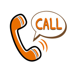 Call Icon Vector - Modern Illustration for Communication and Business Use