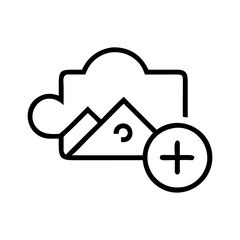 Photo Upload Symbol Vector - Perfect for UI/UX Design Projects
