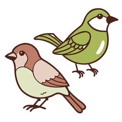 Colorful Bird Vector - High-Quality Illustration for Nature and Wildlife Themes