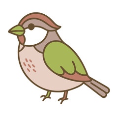 Colorful Bird Vector - High-Quality Illustration for Nature and Wildlife Themes