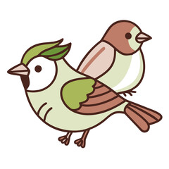 Detailed Bird Illustration Vector - Ideal for Eco-Friendly Branding