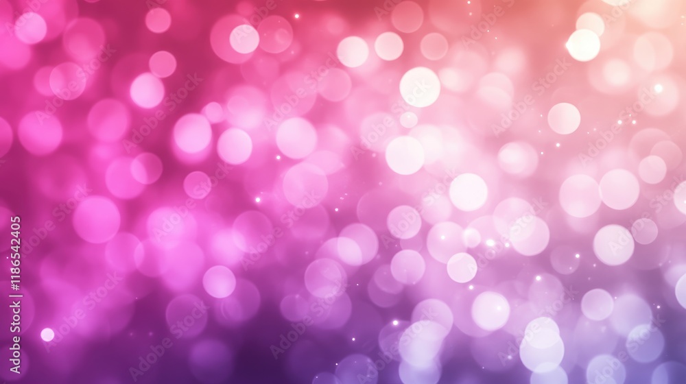 Aufkleber elegant soft blurred gradient background with bokeh effect in pink purple and magenta tones for crea