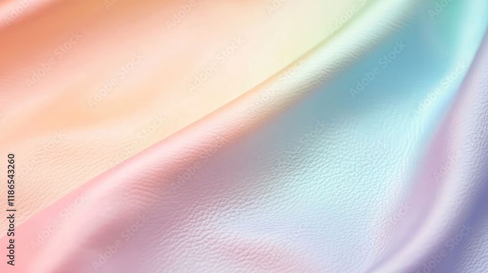 Poster pastel gradient faux leather texture with soft color palette for background design and elegant inter