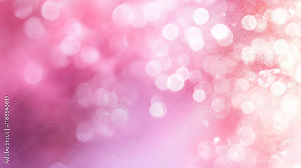 Poster soft pastel pink background with subtle gradient texture and blurred bokeh effect for tranquil and e