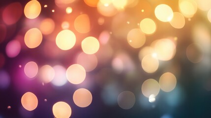 Fototapeta premium Soft Faded Sparkling Bokeh Background with Warm Color Palette for Creative Design Projects