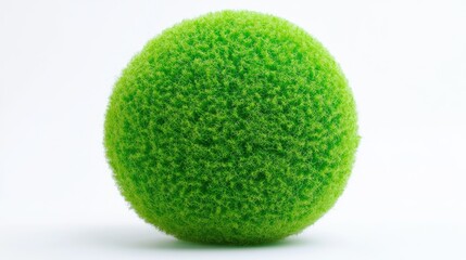 Fluffy Green Circular Cleaning Sponge Ball with Soft Fibers for Household and Kitchen Use