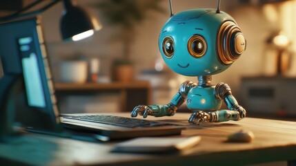 ai copywriting bot using chatgpt for content creation artificial intelligence concept 3d illustration illustration