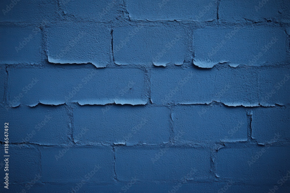 Poster elegant deep blue texture of abstract brick wall with classic charm and unique character for creativ