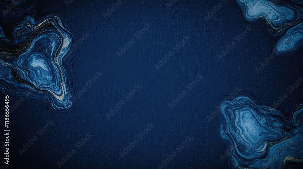 Poster elegant abstract blue texture with fluid patterns and classic aesthetic for modern design and artwor