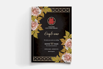 floral bridal shower invitation templates