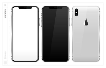 Smartphone. Vector illustration. NO stroke.