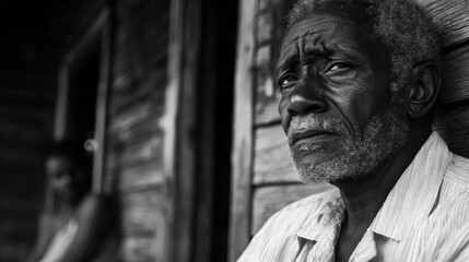 Tobacco Sharecroppers Reflecting on History in Black and White Documentary Photography