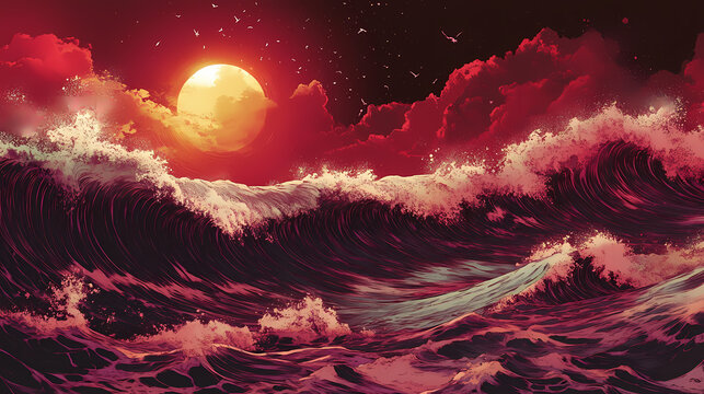 Paragraf red. Wavesong. Illustration