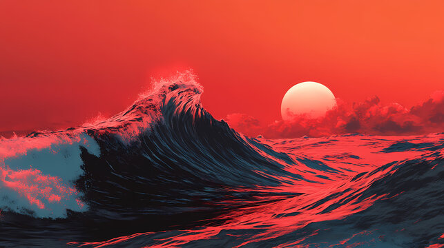 Paragraf red. Wavesong. Illustration