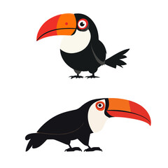 Naklejka premium a cartoon-style toucan