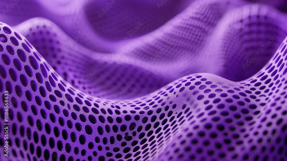Aufkleber Purple synthetic mesh texture with a wavy appearance suitable for backgrounds and design projects showcasing modern materials.
