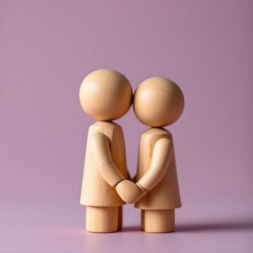 "Cute Couple Holding Heart: Love and Affection"

