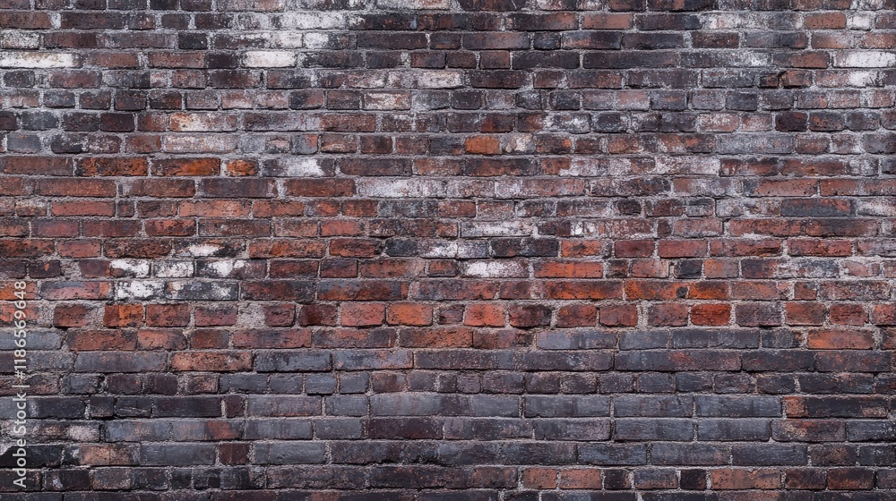 Aufkleber vibrant textured violet brick wall background showcasing a blend of old and new bricks in rich earth