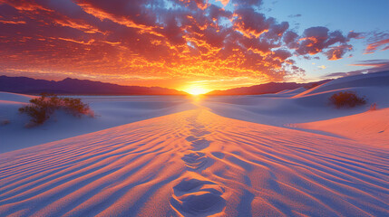 Sunset Sands Serenity at sunset beauty of the evening 