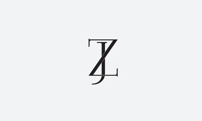 ZJ, JZ , J , Z , Abstract Letters Logo Monogram