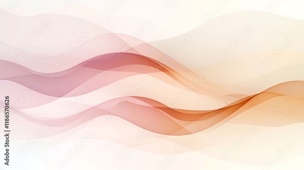 Poster elegant and soothing background featuring a soft pastel gradient that transitions seamlessly from pi