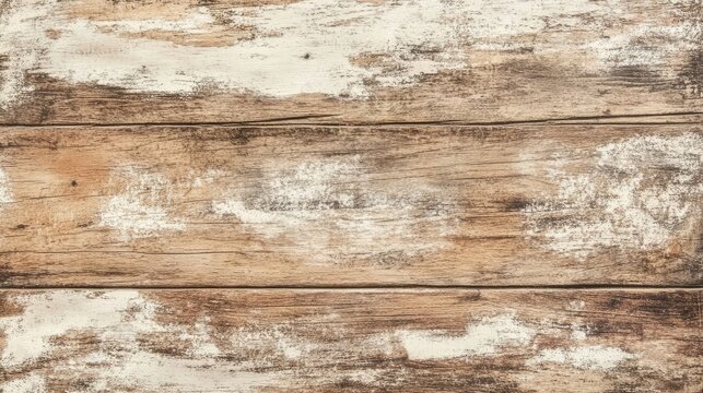 Vintage wooden background showcasing distressed peeling paint with a rustic and weathered appearance ideal for artistic designs.