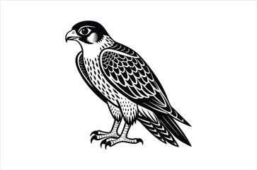 falcon vector, icon vector illustration,  falcon silhouette of a falcon  isolated on a white background, eps, png, svg,  vector,