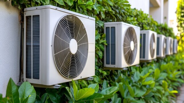 Air conditioning units, efficient climate control for building exteriors cooling
