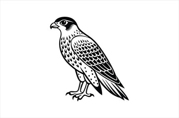 falcon vector, icon vector illustration,  falcon silhouette of a falcon  isolated on a white background, eps, png, svg,  vector,