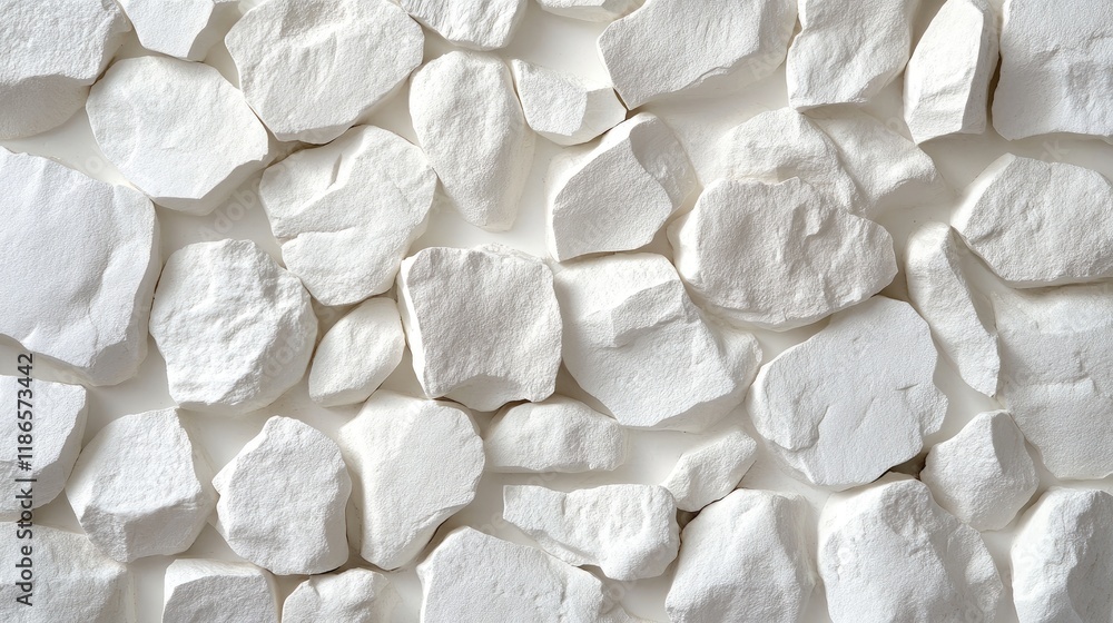 Aufkleber Textured white stone wall pattern suitable for backgrounds and design use in various projects and applications