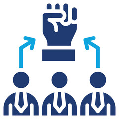 Empowerment mixed color icon