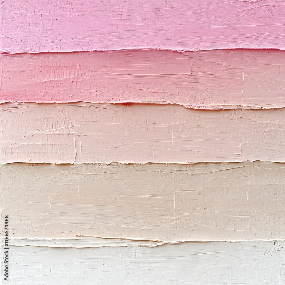 Poster delicate pastel gradient background seamlessly blending soft pink and beige tones accentuated by a s