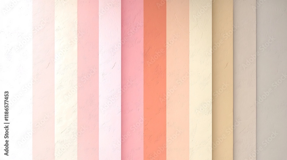 Poster elegant and modern background featuring a soft pastel gradient transitioning from pink to beige hues