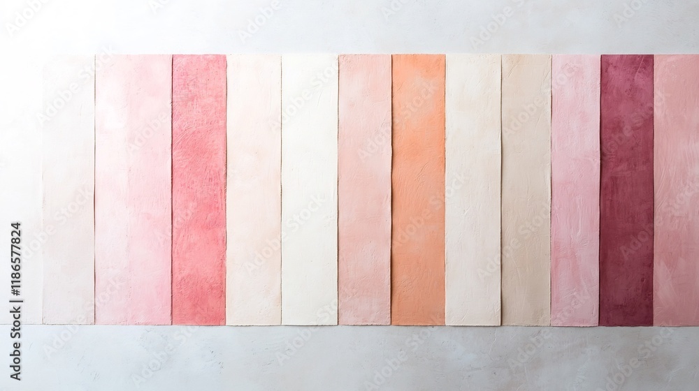 Poster soothing pastel toned gradient canvas transitioning effortlessly from delicate pink hues to soft bei