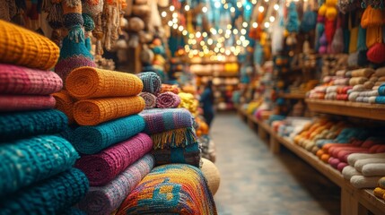 Colorful textiles fill the market aisles, inviting exploration
