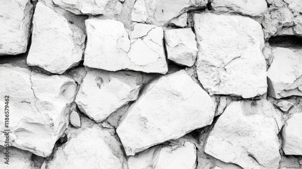 Poster textured white stone wall surface with natural irregularities suitable for backgrounds and design el