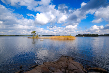 Landscape around Bellen lake in Sweden