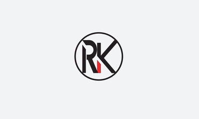 RK, KR, R , K , Abstract Letters Logo Monogram	