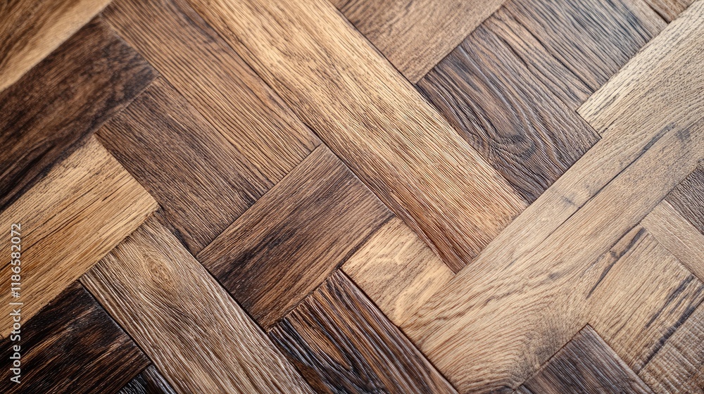 Poster Textured wooden floor background in vintage style with a retro touch showcasing intricate patterns and warm tones for design projects.