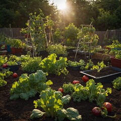 Brainstorm ideas for a community garden project focused on vegetables.