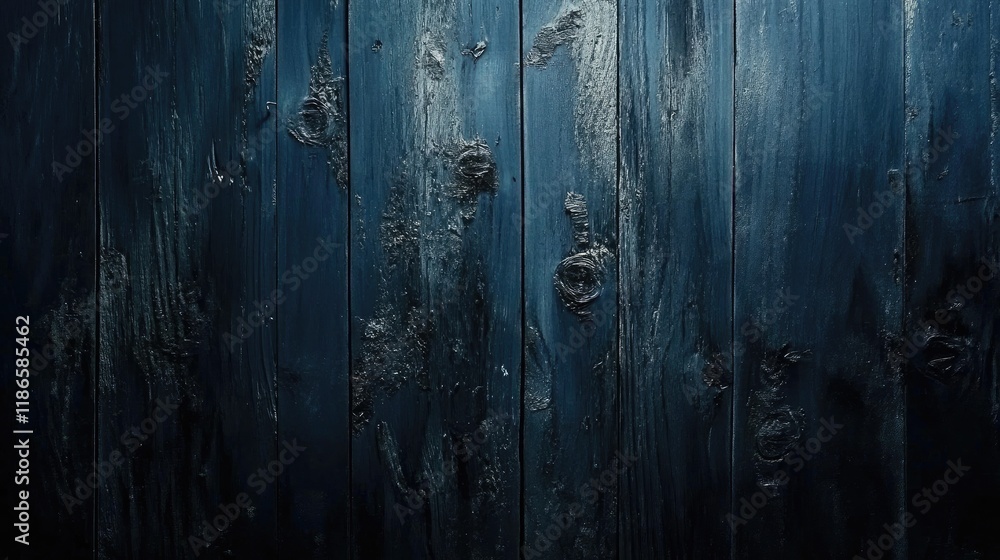 Poster vintage weathered blue wooden texture with rustic charm ideal for backgrounds and artistic projects.