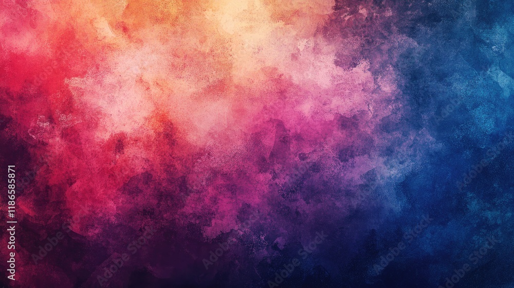Poster colorful abstract texture blending warm and cool tones for background or design use