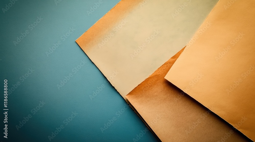 Aufkleber Vintage paper background with ample copy space ideal for text and graphic design projects featuring subtle earthy tones and textures.