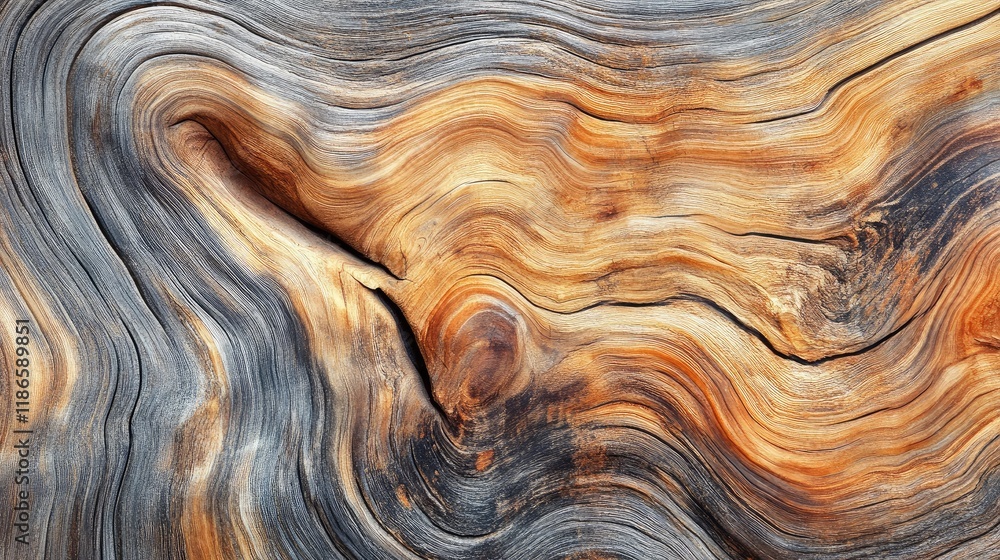 Poster Abstract vintage wooden texture with rich grain patterns and warm earthy tones ideal for backgrounds and design projects.